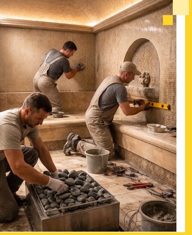 Проектирование и строительство хамама и сауны в Морозовске