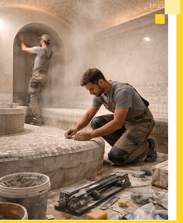 Профессиональный дизайн хамама и SPA под ключ в Морозовске