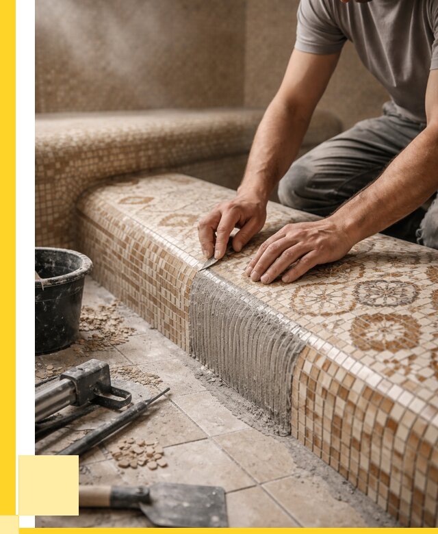 Плитка для хамама под ключ в Морозовске от 3593 р. | ЭриданМрз