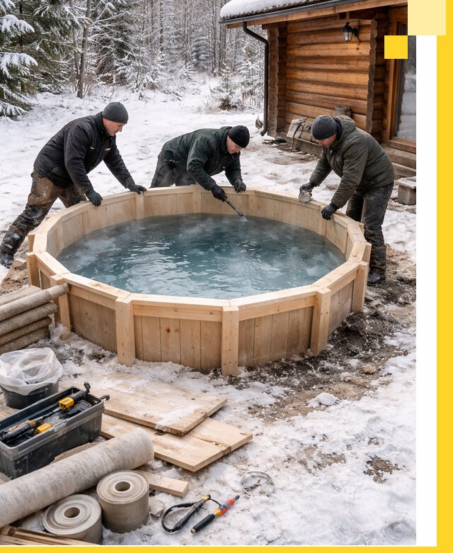 Изготовление и установка ледяных купелей под ключ в Морозовске