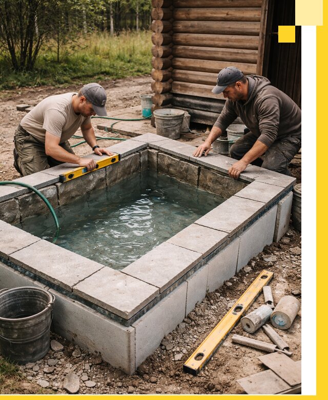 Изготовление и установка холодных купелей под ключ в Морозовске